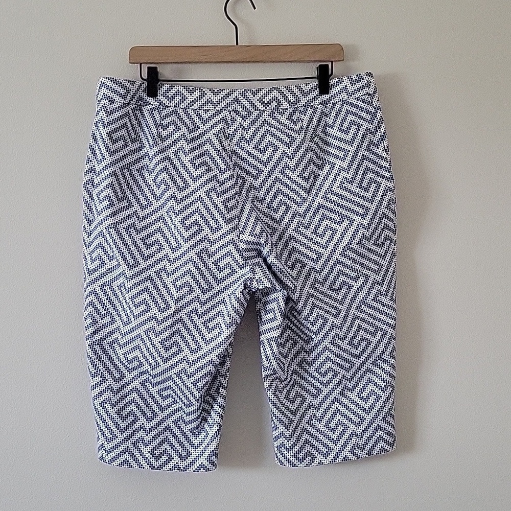 NWT Tommy Bahama Greek Cay Boardwalk Short Blue White Size 14 - Picture 3 of 7